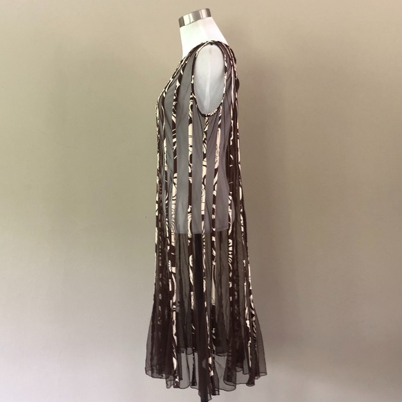 Sandra Darren Sheer (animal print detail ) Dress - Picture 8 of 8